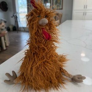 Jellycat London Kenny Cockerel Rooster Chicken Orange Plush Stuffed Animal w tag